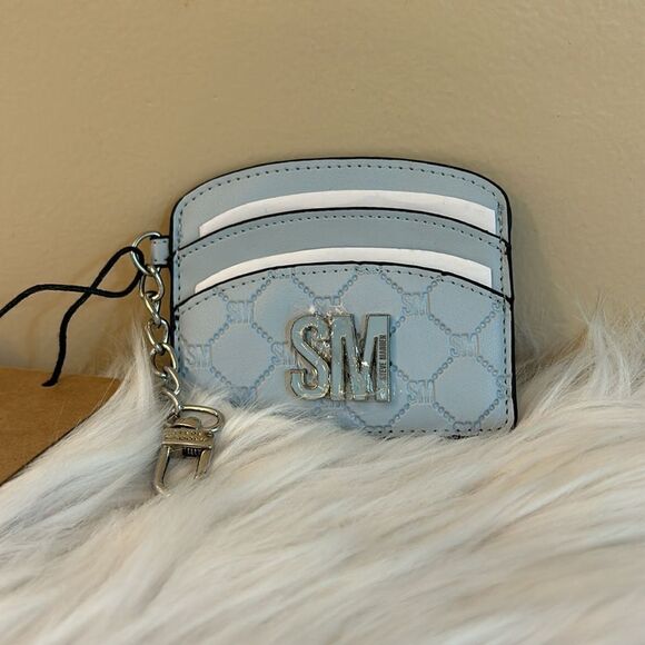 NWT Steve Madden Card Case Wallet - Light Blue - Picture 2 of 7